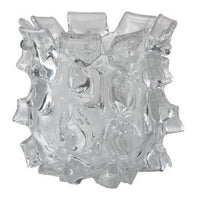Clear Crystal Textured Vase - BBL & Co.