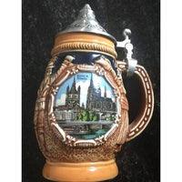 Vintage Beer Stein with Pewter Lid has Koln. Kleiber Rhein Germany Bavaria Cologne - BBL & Co.