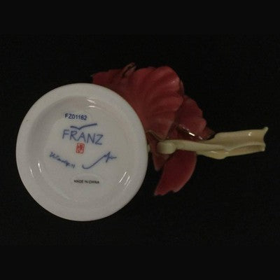 Franz Collection Striking Vermillion Peony Flower Design Porcelain Cup & Saucer Set FZ001162 - BBL & Co.
