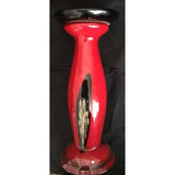 Dale Tiffany Favrille Large Red/Black/Gold Art Glass Candleholder AG500425 - BBL & Co.