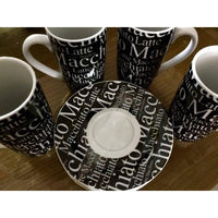 Tannex Macchiato Latte Cups and Saucer Set of 4 - BBL & Co.