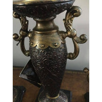 Dale Tiffany PC500171 Brown & Gold Candle Holder - BBL & Co.