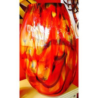Floor  Art Glass Red Vase - BBL & Co.