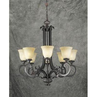 PLC Lighting 15255 ORB Oil Rubbed Bronze 8 Light from the Lexington Collection - BBL & Co.
