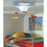 Philips 40153 Kidsplace O'hare 1-Light Multi Color Ceiling Semi-Flush Mount Light - BBL & Co.
