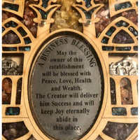 Wooden Business Blessing in English 8." x 6" - BBL & Co.
