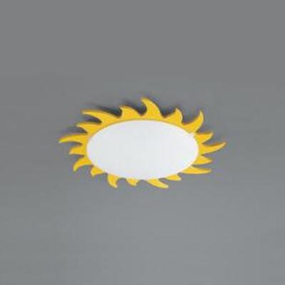 Philips 70614/06/48 Kidsplace Sun Flushmount Ceiling or Wall Light, Yellow - BBL & Co.