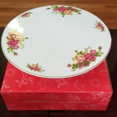 Joseph Sedgh Cake Plate Flowers - BBL & Co.
