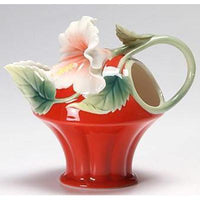 Franz Collection Island Beauty Hibiscus Design Sculptured Porcelain Creamer FZ00979 - BBL & Co.