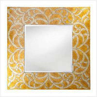 Square Black and Gold  Mirror - BBL & Co.