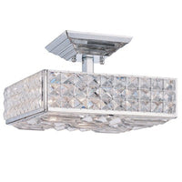 Crystorama 909-CH-CL-MWP Chelsea 3 Light Semi-Flush Mounts in Polished Chrome - BBL & Co.