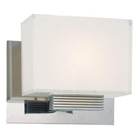 George Kovacs P5211-077 Cubism 6-1/2" 1 Vanity Light Wall Sconce in Chrome - BBL & Co.