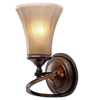Golden Lighting 4002-1W RSB 5.75-Inch W by 11.25-Inch H by 6.5-Inch E Loretto One Light Wall Sconce - BBL & Co.