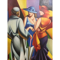 Canvas Oil Painting 3 Dames Trio