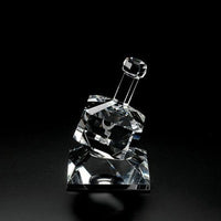 Crystal Etched  Dreidel on Crystal Stand Figurine - BBL & Co.