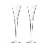 Crystal Spiral Champagne Flute Pair 6.5 oz - BBL & Co.