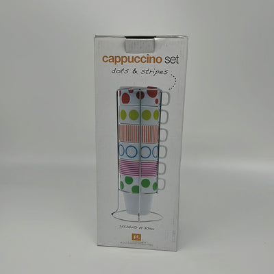 Cappuccino Cups Set of 6  Dots & Stripes