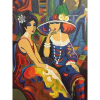 Oil  Painting Afternoon Tea Gossip 24" x 36" - BBL & Co.