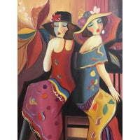Oil Painting Dame Back2Back 24"x 30" - BBL & Co.
