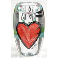 Kosta Boda Art Glass Hearts CANDLE HOLDER Ulrica Hydman Vallien - BBL & Co.
