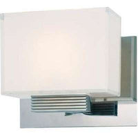 George Kovacs P5211-077 Cubism 6-1/2" 1 Vanity Light Wall Sconce in Chrome - BBL & Co.