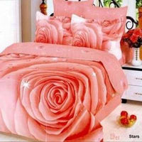 Le Vele Stars Pink Rose 6 pc Bedding Set - BBL & Co.