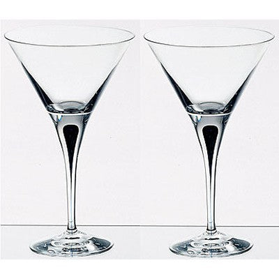 Orrefors Intermezzo, Set of 2 Martini glass, 7 Ounce, Clear - BBL & Co.