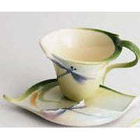 Franz Collection Porcelain Dragonfly Cup & Saucer Set FZ00212 - BBL & Co.