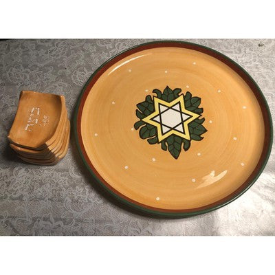 Alef Judaica Cerami Seder Plate 14" - BBL & Co.