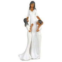 Stunning Ceramic figurine of  Mother and 2 young children - BBL & Co.