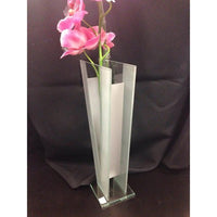 Triangle Clear Glass Vase - BBL & Co.