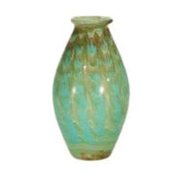 Dale Tiffany Favrille PG60522 Art Glass Green Oval Vase - BBL & Co.