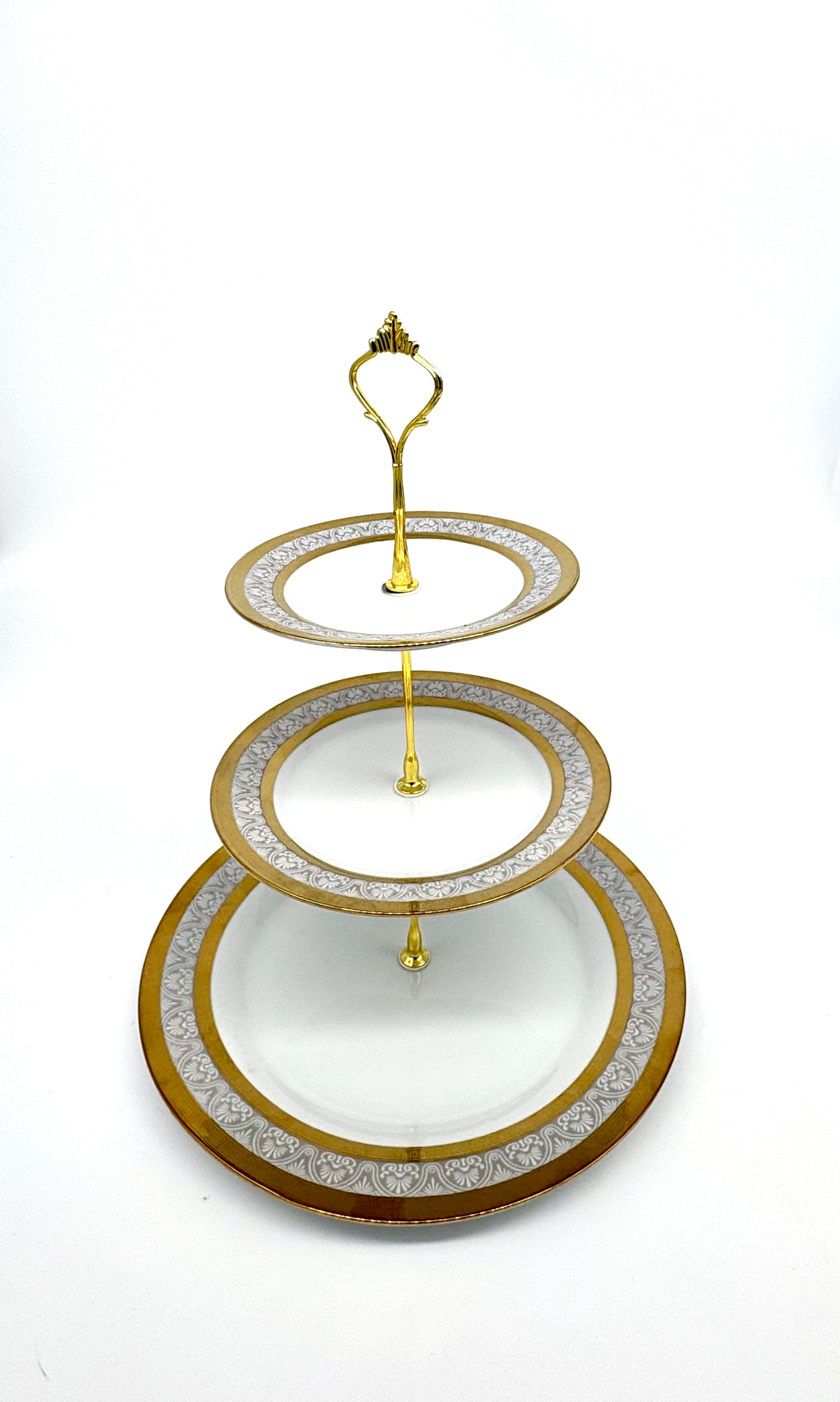 3 Tier Dessert Porcelain Set