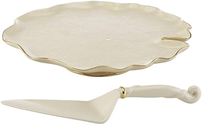 Lenox American by Design Eternal Leaf Cake Plate and Server