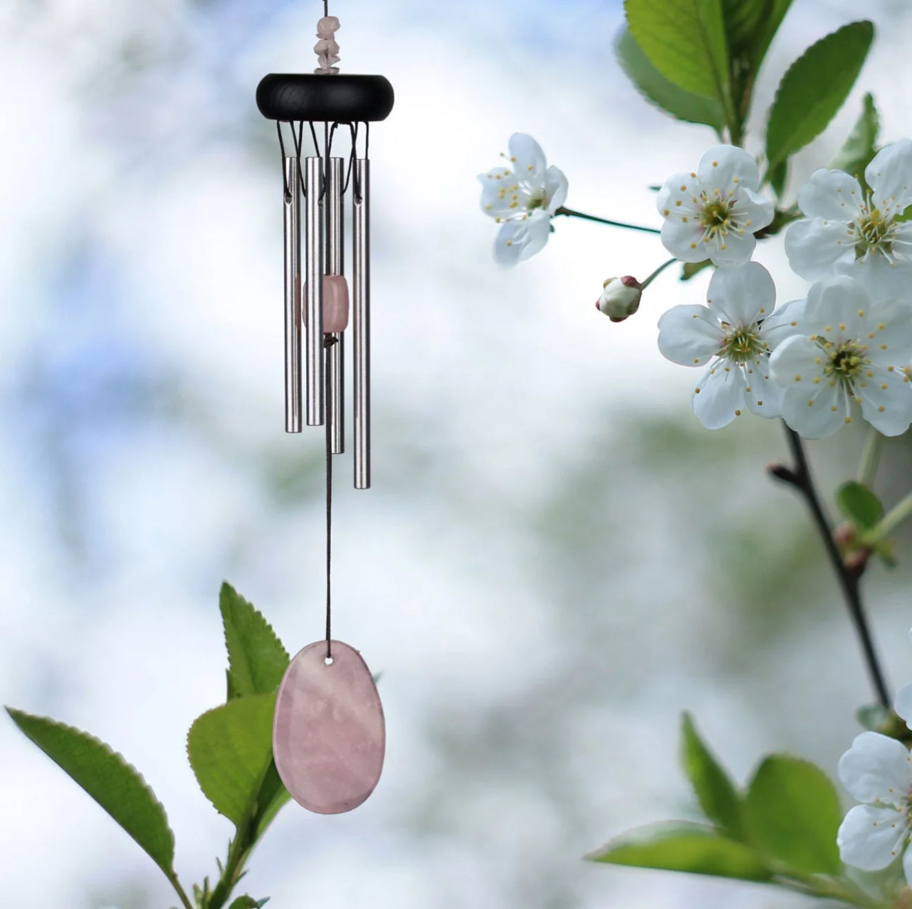 Woodstock Precious Stones Chime - Rose Quartz