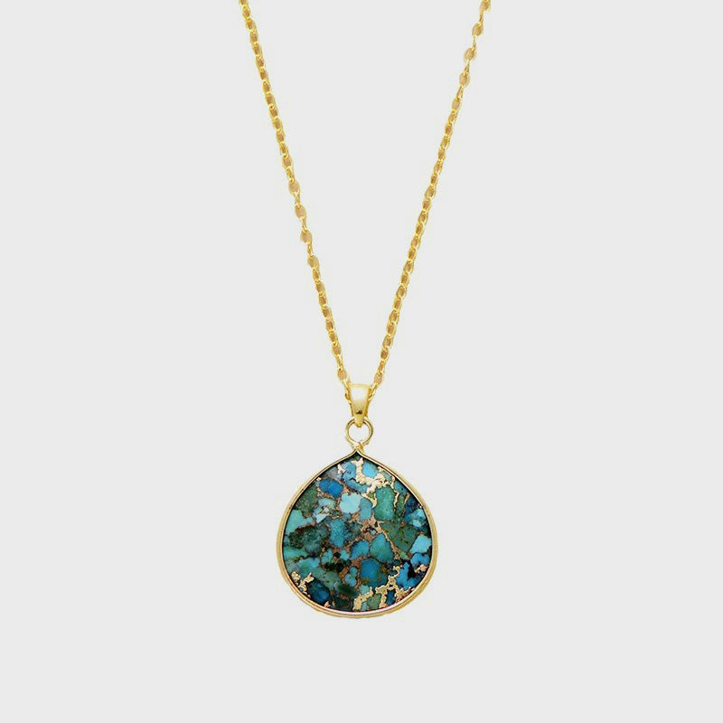 Turquoise Chain Pendant Necklace