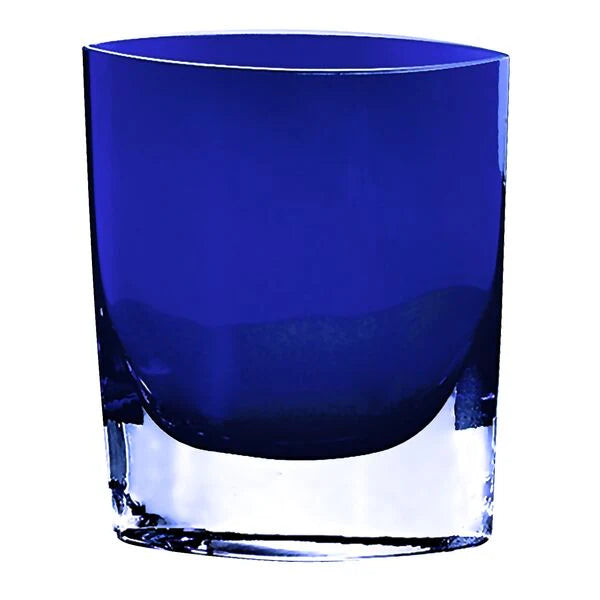 Samantha Lite Cobalt European Mouth Blown 8" Cased Glass