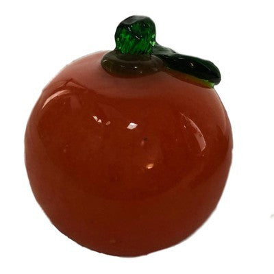 Decorative Glass Orange Apple Single - BBL & Co.