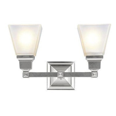 Livex Lighting 1032-91 Mission 2 Light 15 inch Brushed Nickel Bath Vanity Wall Light - BBL & Co.