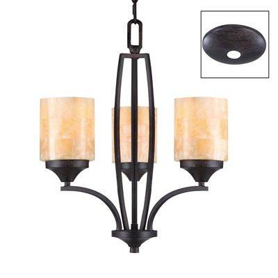 Golden Lighting 1220-M3 RT 3 Light Empyreal Chandelier, Roan Timber - BBL & Co.