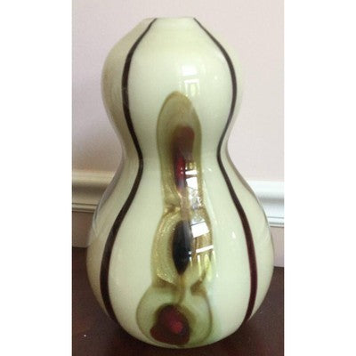 Dale Tiffany Favrile Avant Garde Tall Hour Glass Art Glass Vase - BBL & Co.