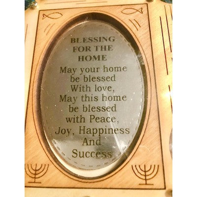 Wooden Home Blessing in English 8.5" x 7" - BBL & Co.