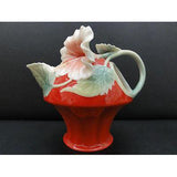 Franz Collection Island Beauty Hibiscus Design Sculptured Porcelain Creamer FZ00979 - BBL & Co.