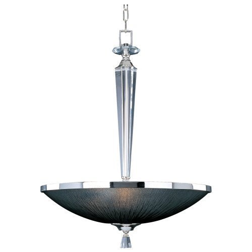 Maxim Elite 3-Light Invert Bowl Pendant Plated Silver - 32004BTPS