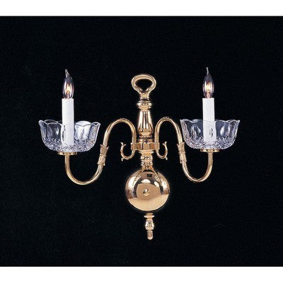 Crystorama Lighting Group 4202-PB Polished Brass Colonial Cast Brass - BBL & Co.