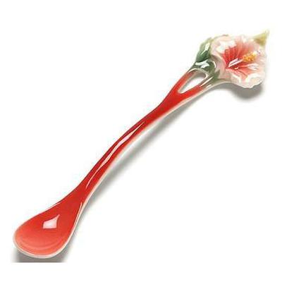 Franz Collection Island Beauty Hibiscus Design Porcelain Spoon FZ00982 - BBL & Co.