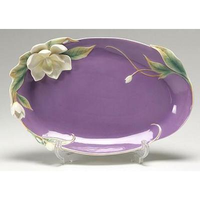 Franz Collection Southern Charm Magnolia Ornamental Platter FZ01536 - BBL & Co.