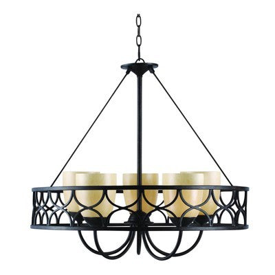 Golden Lighting 9018-5 Cercado 28 Inch Chandelier 9018-5COB - BBL & Co.