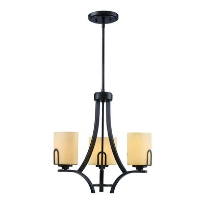 Golden 9363-M3 GMT176 Presilla 3 Light Mini Chandelier in Gunmetal Bronze with Opal Glass - BBL & Co.