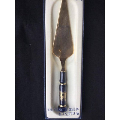 Weimer Porcelain and Gold Cake Server- Wellner Auer Bestecke Made in Germany Serveware - BBL & Co.